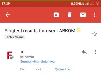 Script Mikrotik untuk Mengirimkan Informasi Packet ICMP (Ping) Melalui E-Mail