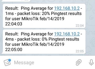 Monitoring Jaringan Mikrotik Menggunakan Bot Telegram Menggunakan Script dan Netwach