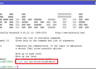 Menghidupkan Komputer dengan Mikrotik (Wake On Lan)
