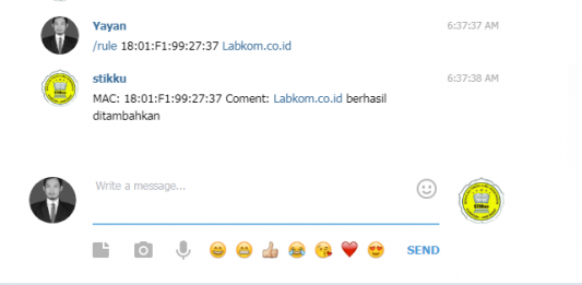 TELEGRAM BOT Membuat Firewall Rule Pada Mikrotik Dengan Menggunakan 