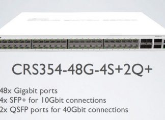 MikroTik dengan Switch 10GbE dan 40GbE