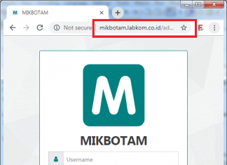 MIKBOTAM di Localhost Bisa di Akses Online dengan Subdomain halaman login mikbotam mikrotik