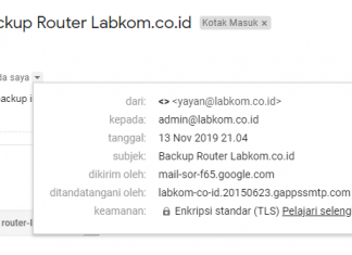 Backup Otomatis Setingan Mikrotik Ke Email Dengan Menggunakan Script dan Scheduler