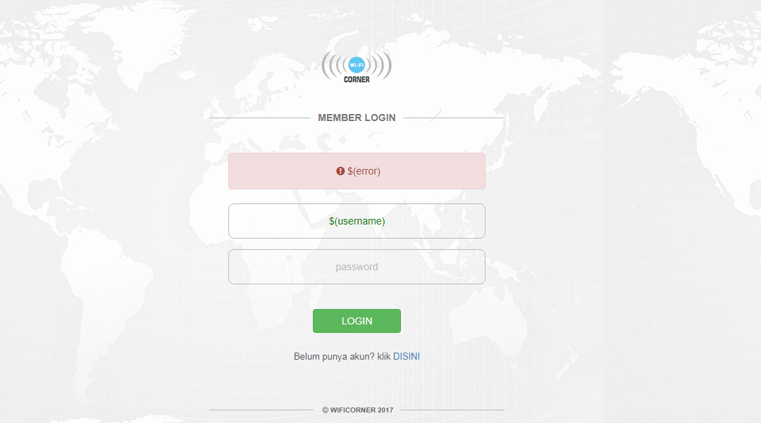 Download Login Page Hotspot dengan Halaman Registrasi Telegram Bot