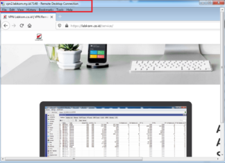 Remote Desktop Protocol (RDP) dengan Menggunakan VPN Remote