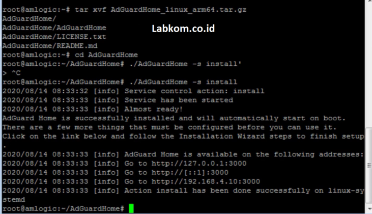 Cara Install AdGuard Home di STB | Labkom.co.id