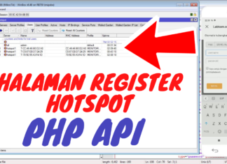 Login Page Hotspot Dengan Halaman Register PHP API Mikrotik