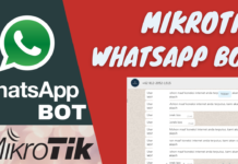 Monitoring PPPoE Mikrotik dengan Menggunakan BOT Whatsappp