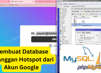 Membuat Database Pelanggan Hotspot dari Akun Google